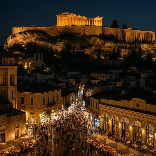 athens by night taxi